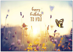 Serene Birthday Card A9026KW-X